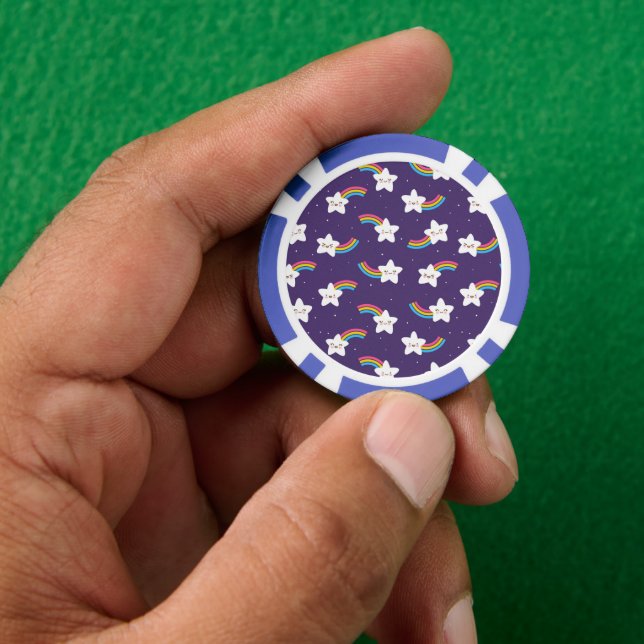 Jetons De Poker Chips de poker Rainbow Stars (main)