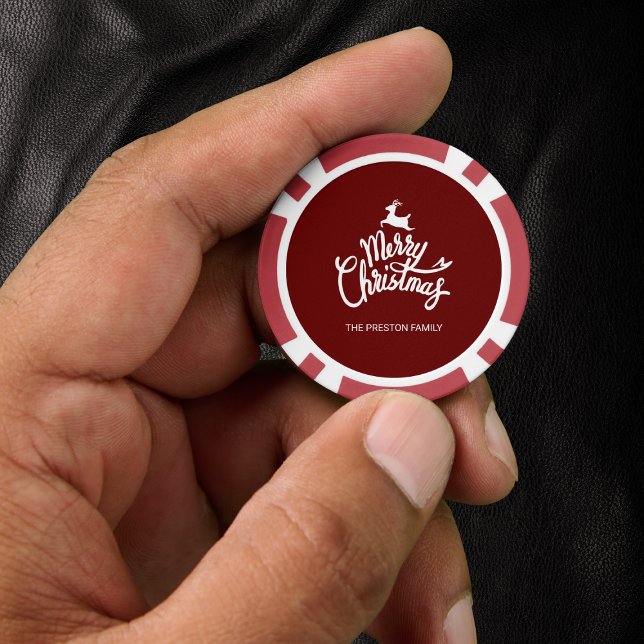 Jetons De Poker Chips de poker Red Joyer Christmas (Créateur téléchargé)