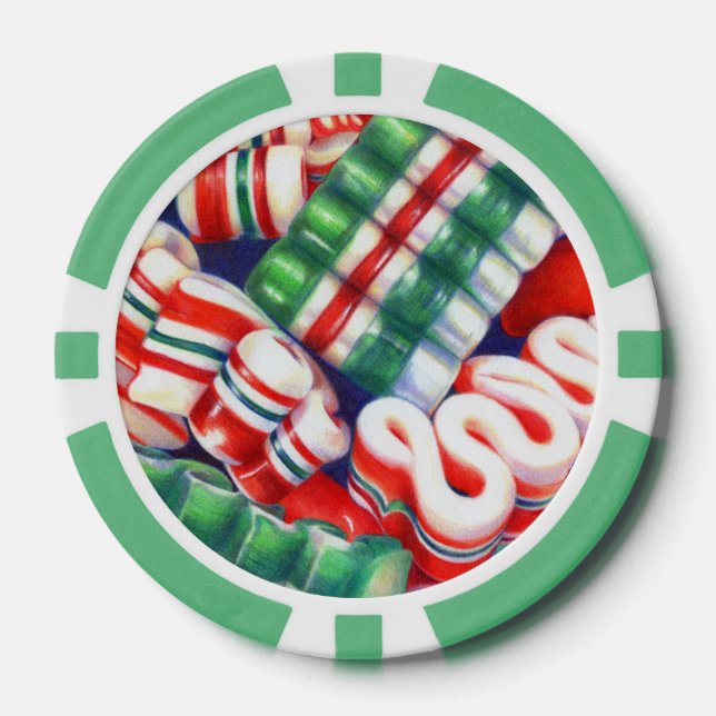 Jetons De Poker Chips de poker RIBBON CANDY (Recto)