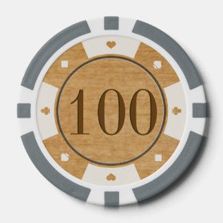 Jetons De Poker Chips de poker Rustic Oak Wood Casino