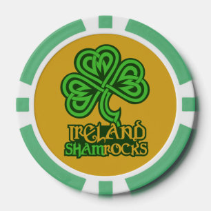 Jetons De Poker Chips de poker Shamrock irlandais