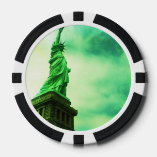 Jetons De Poker Chips de Poker Statue vintage de Liberty