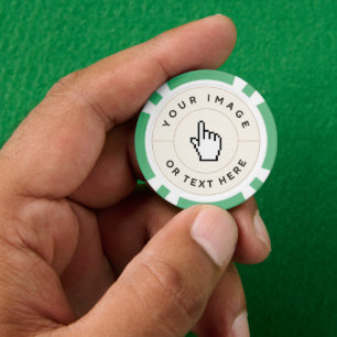 Jetons De Poker Chips de poker vert - Personnalisé Ajouter votre i