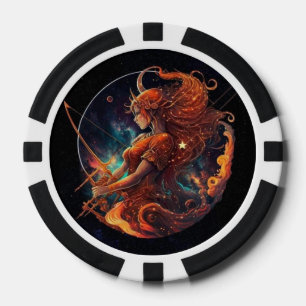 Jetons De Poker Chips de Poker Zodiac Sagittarius - Symbole Horosc