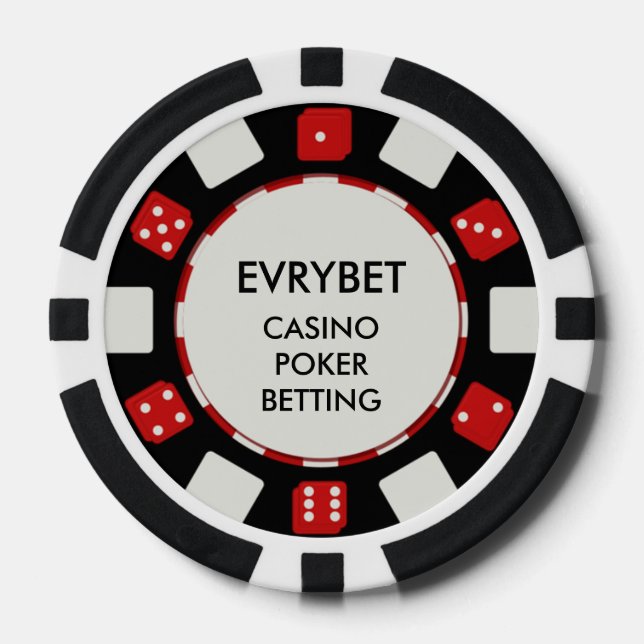 Jetons De Poker Chips EvryBet Casino (Recto)