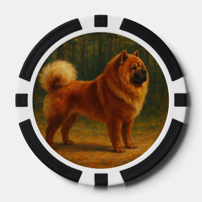 Jetons De Poker Chow Chow (Recto)