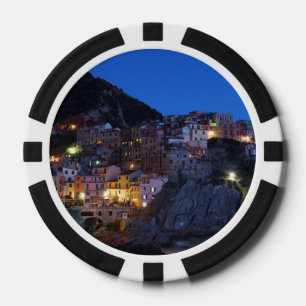 Jetons De Poker Cinque Terre Italie la nuit