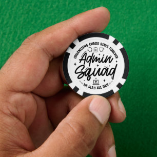 Jetons De Poker Citation drôle pour l'équipe d'administrateurs de