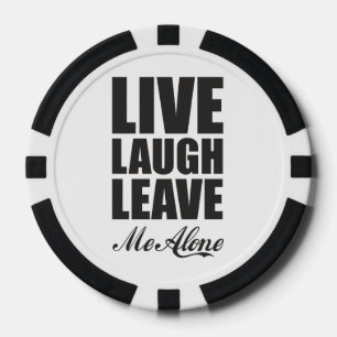 Jetons De Poker Citation ironique drôle Vivre Rire Laissez-moi tra