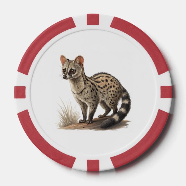 Jetons De Poker Civette africaine (Recto)