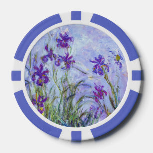 Jetons De Poker Claude Monet - Iris mauves / Lilac Irises