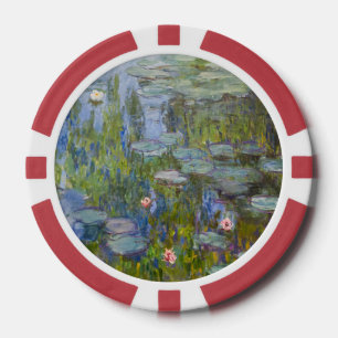Jetons De Poker Claude Monet Nymphéas 1915 Art Impressionniste