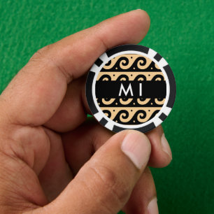 Jetons De Poker Clé de méandre grecque, Clé de vague, Brown, Votre