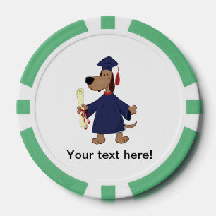 Jetons De Poker Clipart de graduation de chien
