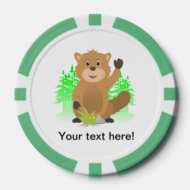 Jetons De Poker Clipart de taupe (Recto)