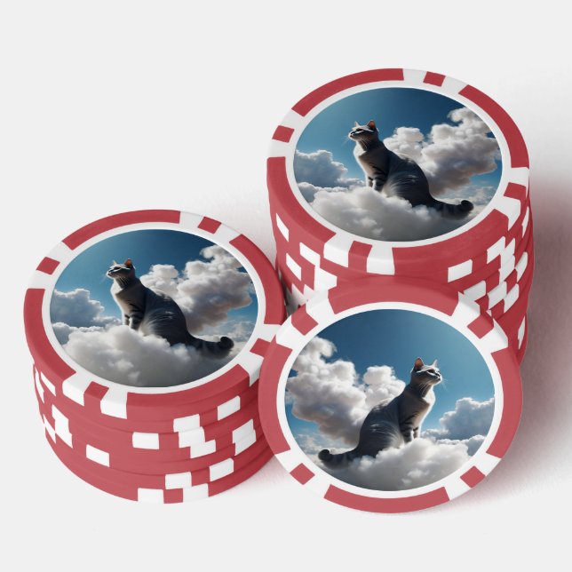 Jetons De Poker Cloud gris (Empiler)