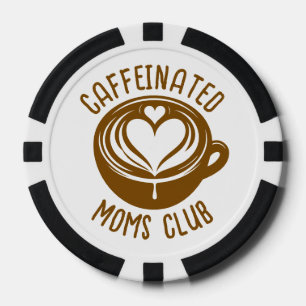 Jetons De Poker Club des mamans caféinées Maman branchée amoureuse