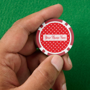 Jetons De Poker Cœurs Joyuse Saint-Valentin Moderne Motif d'Amour