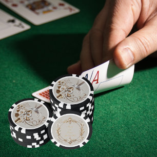 Jetons De Poker Colibri blanc
