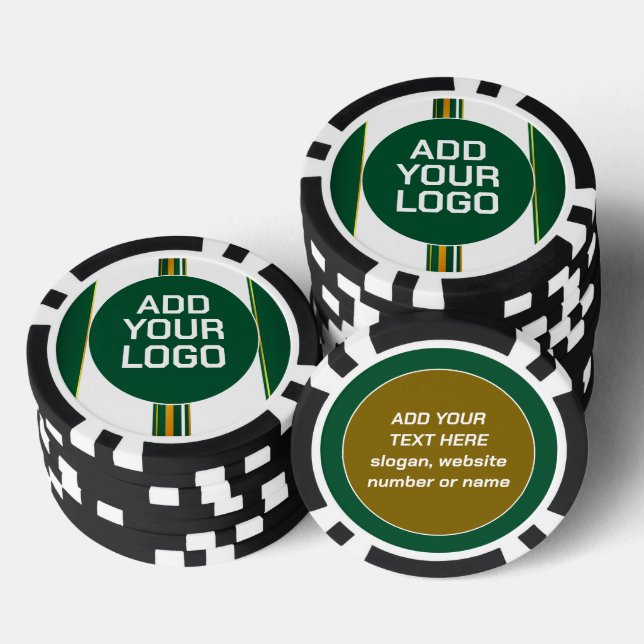 Jetons De Poker Collection de textures Luxe Liner Tendance Verte O (Empiler)