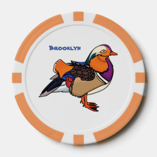 Jetons De Poker Colorful mandarin duck