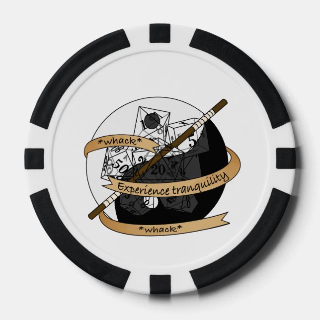 Jetons De Poker Conception de dés de moine (Recto)