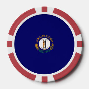 Jetons De Poker Conception de drapeau d'état du Kentucky