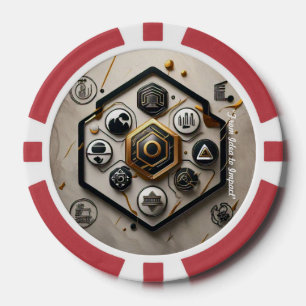 Jetons De Poker "Concevoir l'avenir"