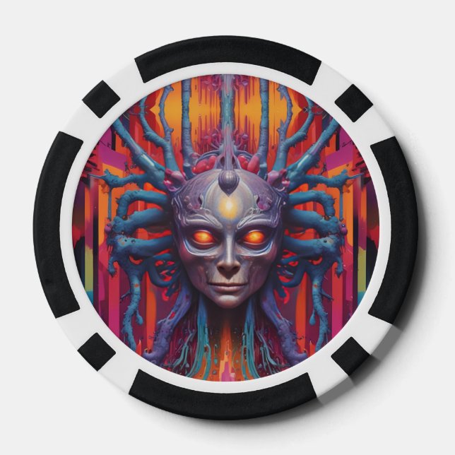 Jetons De Poker Connected to the New Reality (Verso)