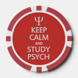 Jetons De Poker Conserver le calme et l'étude Psych puces de poke