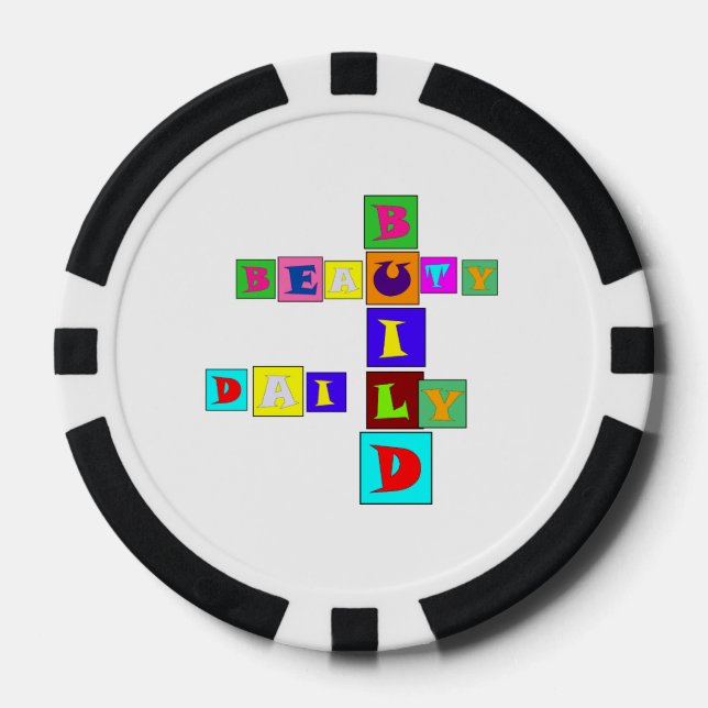 Jetons De Poker Construire la beauté quotidienne (Recto)