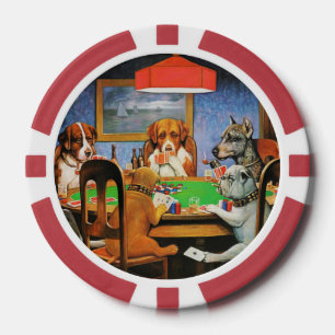 Jetons De Poker Coolidge Classique Vintage Jeu de Poker pour Chien