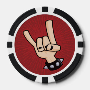 Jetons De Poker Cornes diaboliques en métal lourd