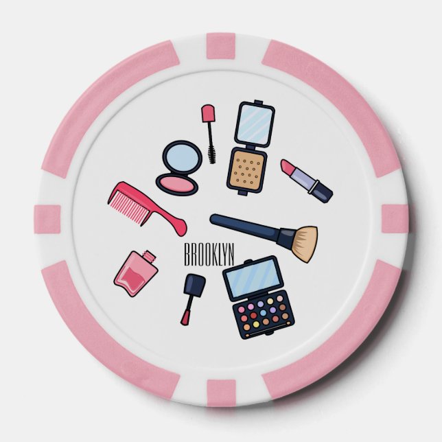 Jetons De Poker Cosmétique / maquillage illustration (Recto)