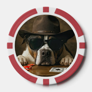 Jetons De Poker Cowboy Country Occidental Pitbull Poker