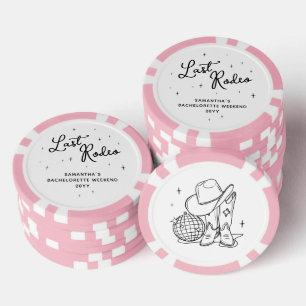 Jetons De Poker Cowgirl disco rose dernier rodéo enterrement de vi