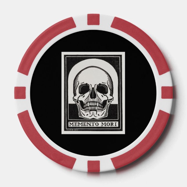 Jetons De Poker Crâne Memento Mori (Recto)