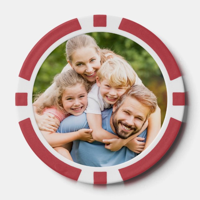 Jetons De Poker Create Your Own Photo Custom Picture DIY (Recto)