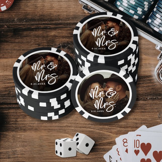 Jetons De Poker Create Your Own Photo Wedding (Create Your Own Photo Wedding Poker Chips)