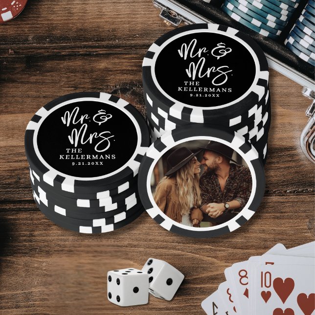 Jetons De Poker Create Your Own Photo Wedding (Create Your Own Photo Wedding Poker Chips)