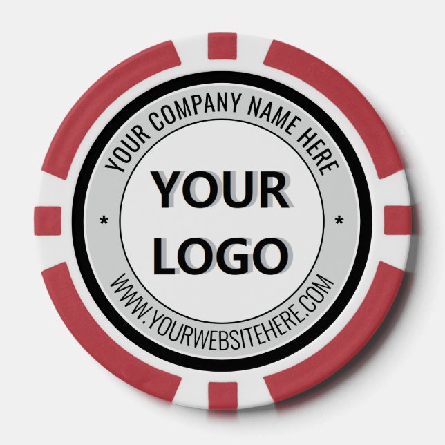 Jetons De Poker Create Your Own Promo Branded Poker Chips Template (Recto)