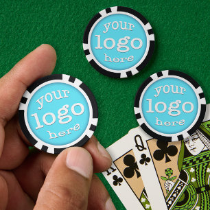 Jetons De Poker Créer un logo d'entreprise personnalisé Club