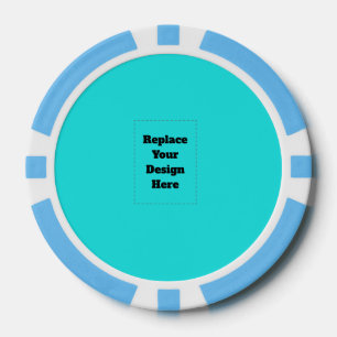 Jetons De Poker Créez votre propre cyan