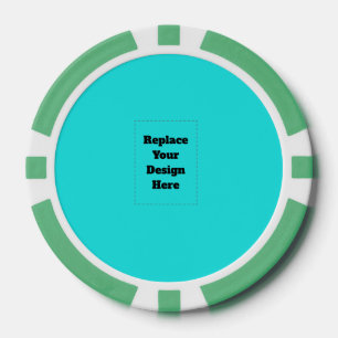 Jetons De Poker Créez votre propre cyan