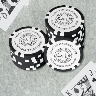 Jetons De Poker Créez votre propre logo de soirée casino