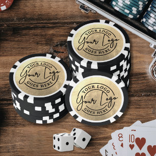 Jetons De Poker Créez votre propre logo doré