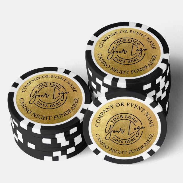 Jetons De Poker Créez Votre Propre Logo Or (Empiler)