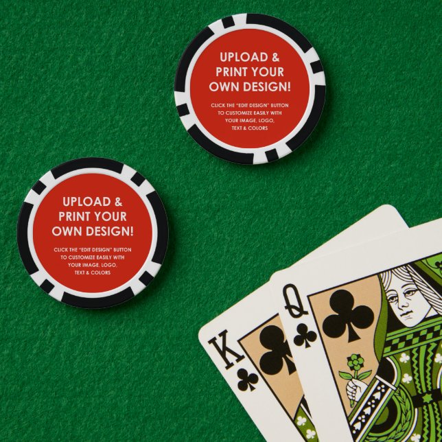 Jetons De Poker Créez votre propre personnalisation (différentes c (Table de poker (double))