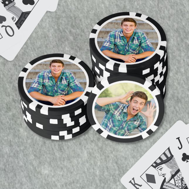 Jetons De Poker Créez votre propre photo (Create your Own Photo Poker Chips)
