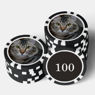 Jetons De Poker Créez Votre Propre Photo de Chat Personnalisée